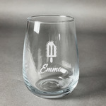 Popsicles and Polka Dots Stemless Wine Glass - Engraved (Personalized)