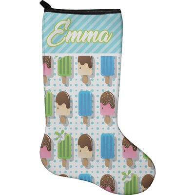 Popsicles and Polka Dots Holiday Stocking - Neoprene (Personalized)
