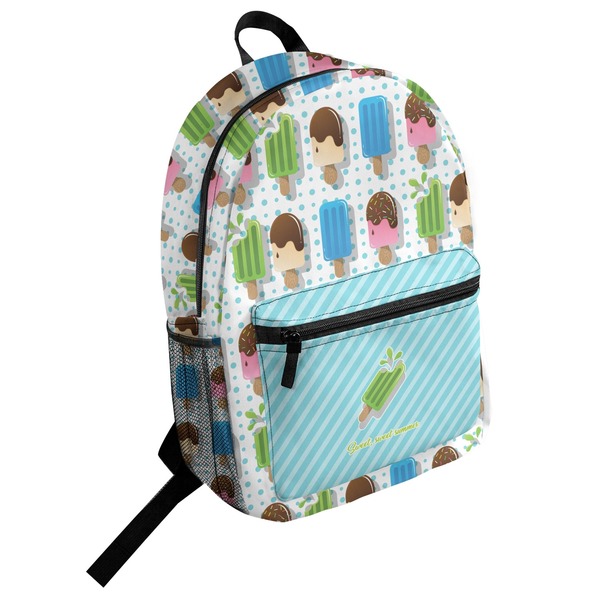 Custom Popsicles and Polka Dots Student Backpack (Personalized)
