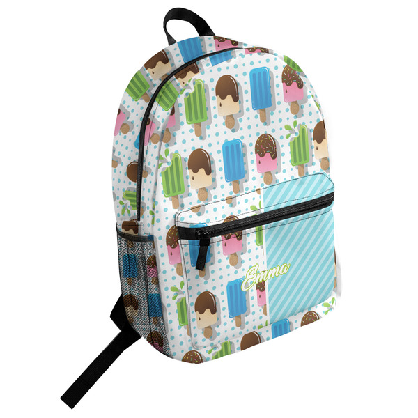 Custom Popsicles and Polka Dots Student Backpack (Personalized)
