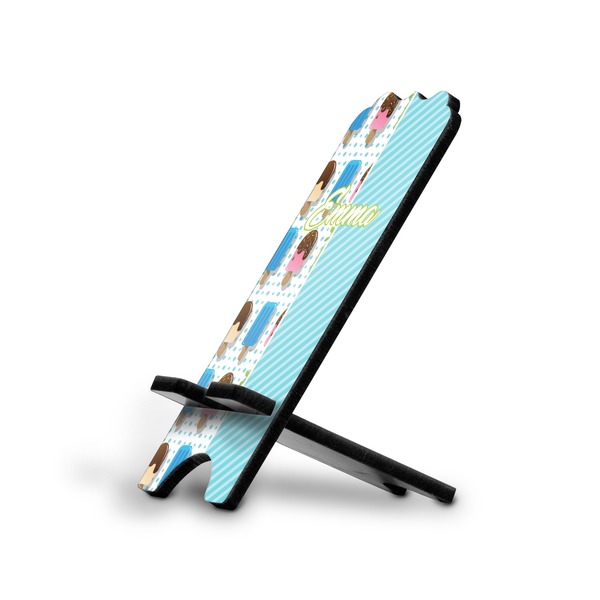 Custom Popsicles and Polka Dots Stylized Cell Phone Stand - Large (Personalized)