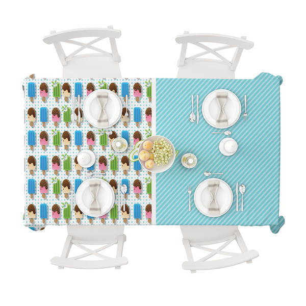 Popsicles and Polka Dots Tablecloths (58"x102") - TOP VIEW