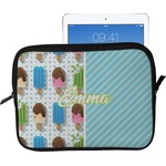 Popsicles and Polka Dots Tablet Case / Sleeve - Large (Personalized)