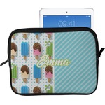 Popsicles and Polka Dots Tablet Case / Sleeve - Large (Personalized)