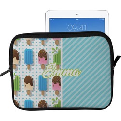 Popsicles and Polka Dots Tablet Case / Sleeve - Large (Personalized)