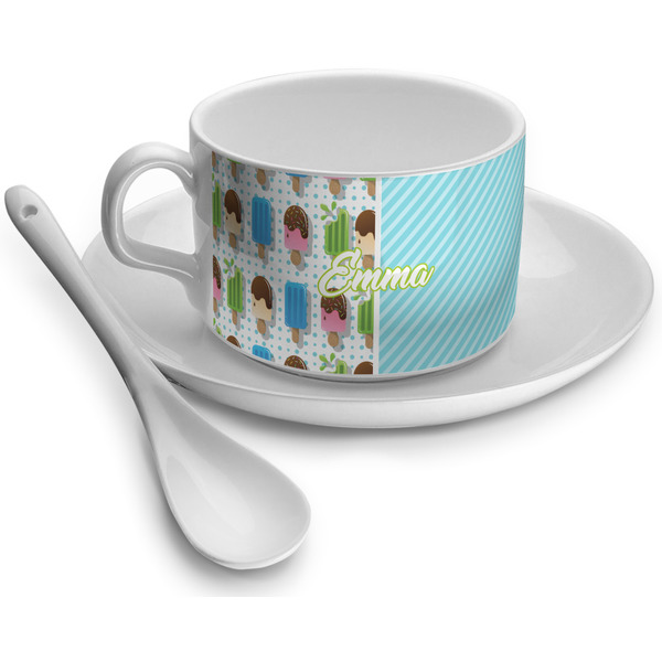 Custom Popsicles and Polka Dots Tea Cup (Personalized)
