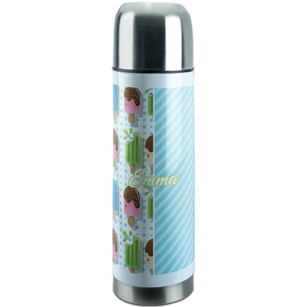 Custom Popsicles and Polka Dots Stainless Steel Thermos (Personalized)