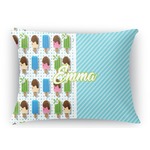 Popsicles and Polka Dots Rectangular Throw Pillow Case (Personalized)