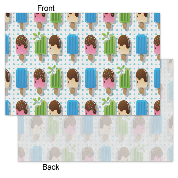 Popsicles and Polka Dots Tissue Paper - Heavyweight - Small - Front & Back