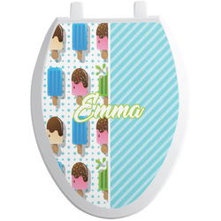 Popsicles and Polka Dots Toilet Seat Decal - Elongated (Personalized)