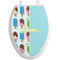 Popsicles and Polka Dots Toilet Seat Decal Elongated