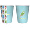 Popsicles and Polka Dots Trash Can White - Front and Back - Apvl
