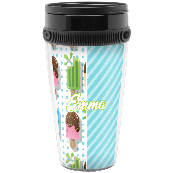 Custom Popsicles and Polka Dots Acrylic Travel Mug without Handle (Personalized)
