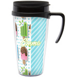 Popsicles and Polka Dots Acrylic Travel Mug with Handle (Personalized)