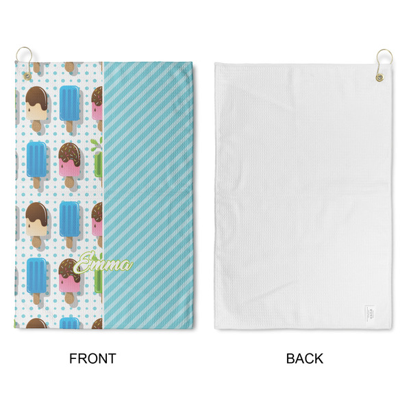 Popsicles and Polka Dots Waffle Weave Golf Towel - Approval