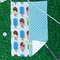 Popsicles and Polka Dots Waffle Weave Golf Towel - In Context