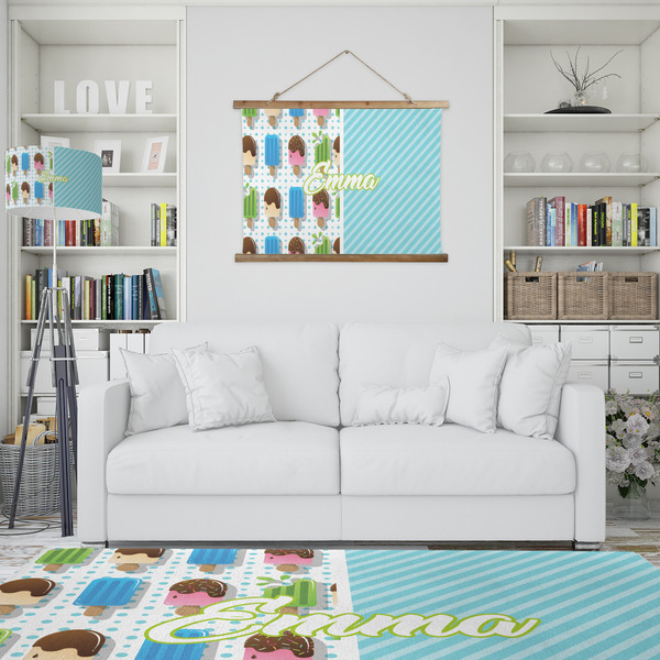 Popsicles and Polka Dots Wall Hanging Tapestry - IN CONTEXT