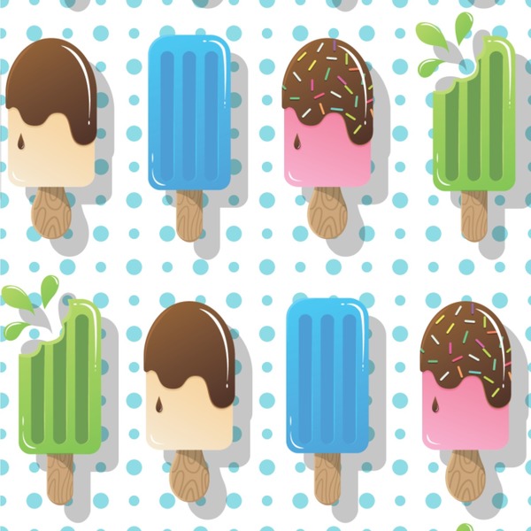 Popsicles and Polka Dots Wallpaper Square