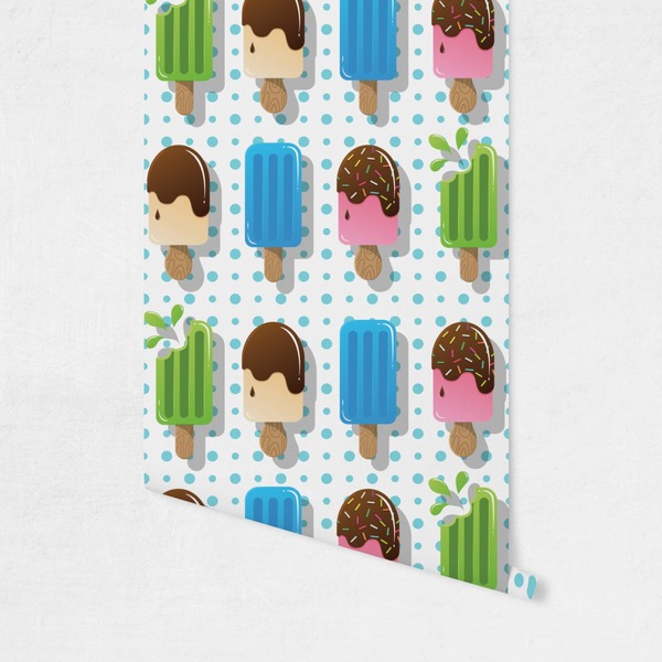 Popsicles and Polka Dots Wallpaper on Wall
