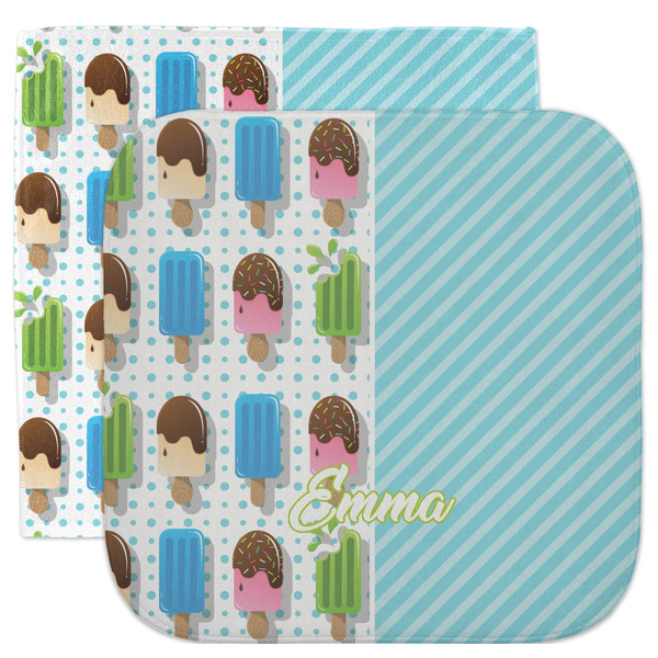 Custom Popsicles and Polka Dots Facecloth / Wash Cloth (Personalized)