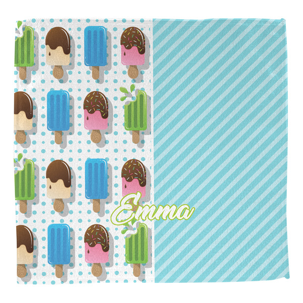 Popsicles and Polka Dots Washcloth - Front - No Soap