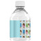 Popsicles and Polka Dots Water Bottle Label - Back View