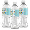 Popsicles and Polka Dots Water Bottle Labels - Front View