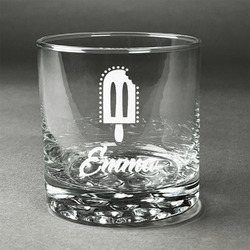 Popsicles and Polka Dots Whiskey Glass - Engraved (Personalized)