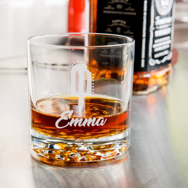 Popsicles and Polka Dots Whiskey Glass - Jack Daniel's Bar - in use