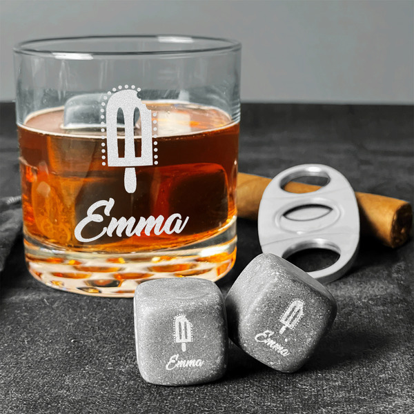 Popsicles and Polka Dots Whiskey Stones - Set of 9 - In Context