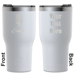 Popsicles and Polka Dots RTIC Tumbler - White - Engraved Front & Back (Personalized)