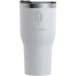 Popsicles and Polka Dots RTIC Tumbler - White - Engraved Front (Personalized)