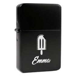 Popsicles and Polka Dots Windproof Lighter - Black - Single Sided (Personalized)