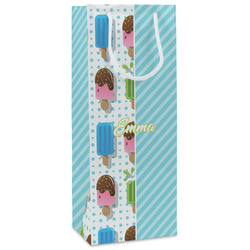 Popsicles and Polka Dots Wine Gift Bags - Matte (Personalized)