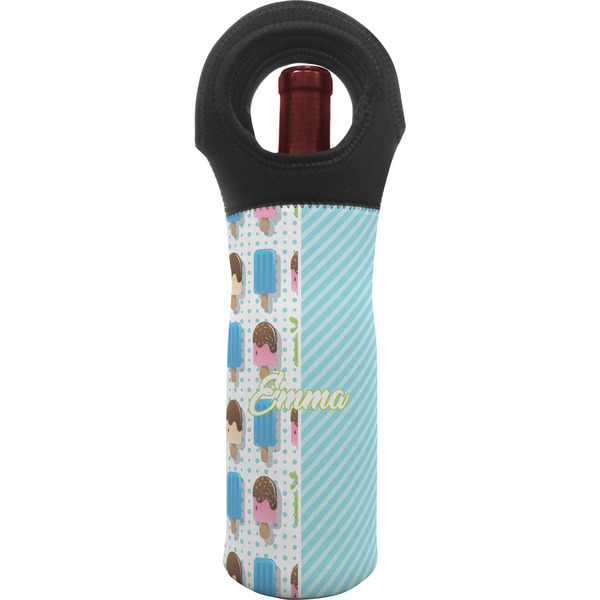 Custom Popsicles and Polka Dots Wine Tote Bag (Personalized)