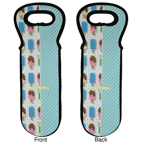 Popsicles and Polka Dots Wine Tote Front & Back