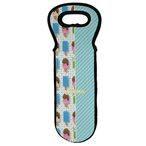 Custom Popsicles and Polka Dots Wine Tote Bag (Personalized)
