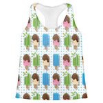 Popsicles and Polka Dots Womens Racerback Tank Top - X Small