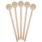Popsicles and Polka Dots Wooden 6" Stir Stick - Round - Fan View
