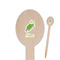 Popsicles and Polka Dots Wooden Food Pick - Oval - Closeup
