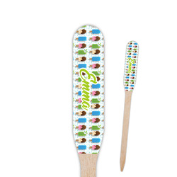 Popsicles and Polka Dots Paddle Wooden Food Picks - Single Sided (Personalized)