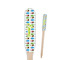 Popsicles and Polka Dots Wooden Food Pick - Paddle - Closeup