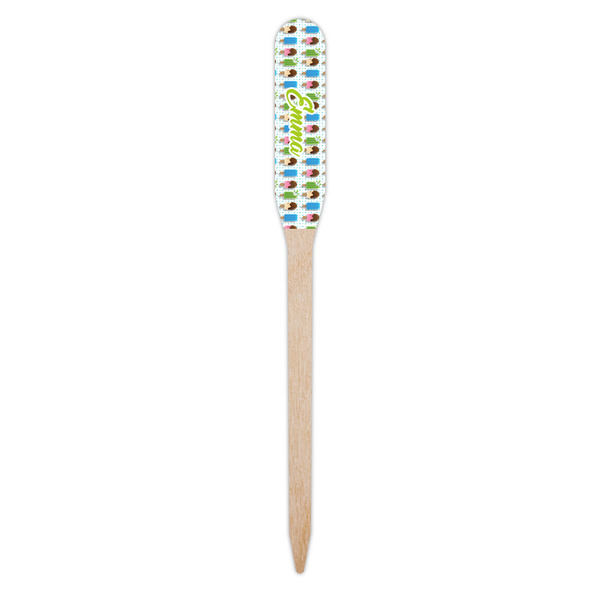 Popsicles and Polka Dots Wooden Food Pick - Paddle - Single Pick