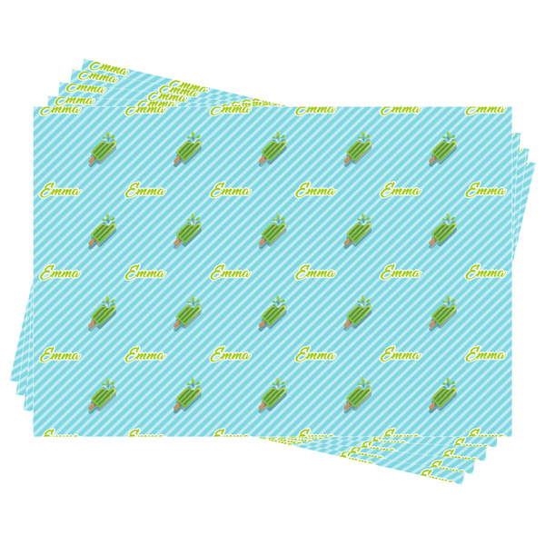 Popsicles and Polka Dots Wrapping Paper - Front & Back - Sheets Approval