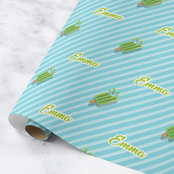 Popsicles and Polka Dots Wrapping Paper Roll - Medium - Matte (Personalized)
