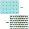 Popsicles and Polka Dots Wrapping Paper Sheet - Double Sided - Front & Back