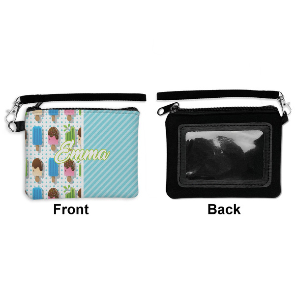 Popsicles and Polka Dots Wristlet ID Cases - Front & Back