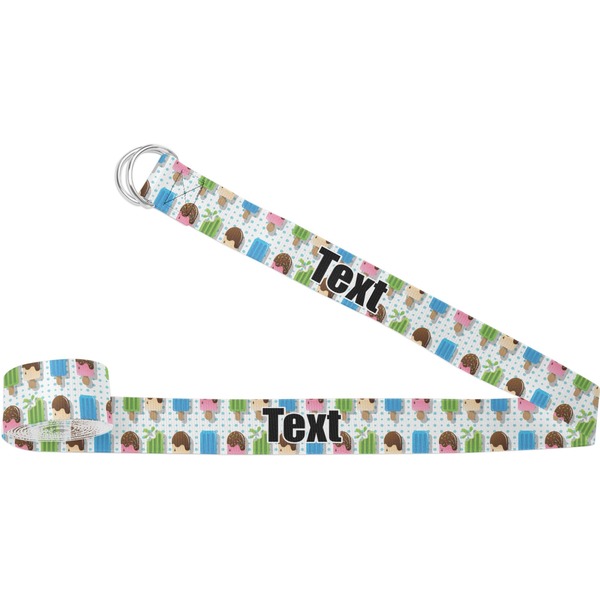 Custom Popsicles and Polka Dots Yoga Strap (Personalized)