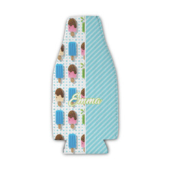 Popsicles and Polka Dots Zipper Bottle Cooler (Personalized)