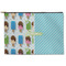 Popsicles and Polka Dots Zipper Pouch - Large - 12.5"x8.5" (Personalized)